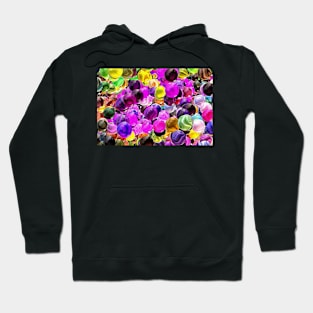 Cheery Purple and Green Marbles Hoodie